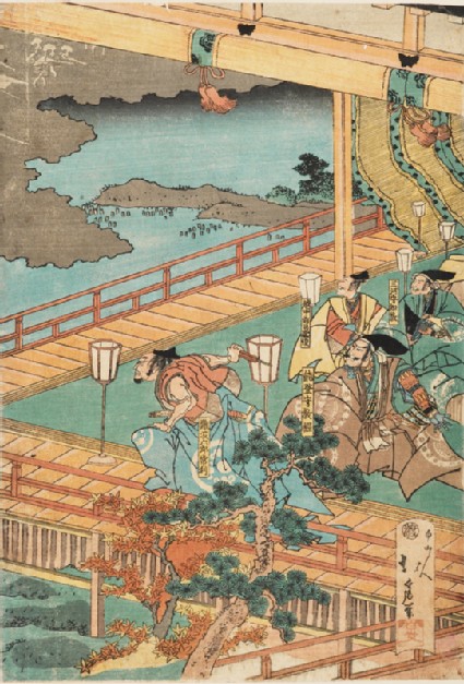 The ghosts of the Minamoto appearing in Fukuhara Palacefront