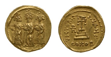 Byzantine coinfront and back