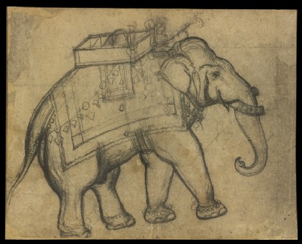 Elephant with howdahfront