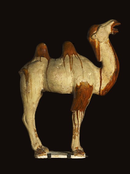 Earthenware figure of a camelside