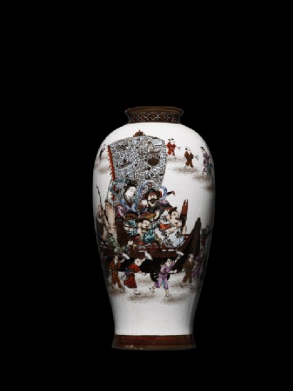 Vase with procession celebrating the Seven Lucky Godsside