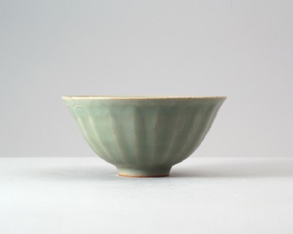 Greenware bowl with lotus petalsfront