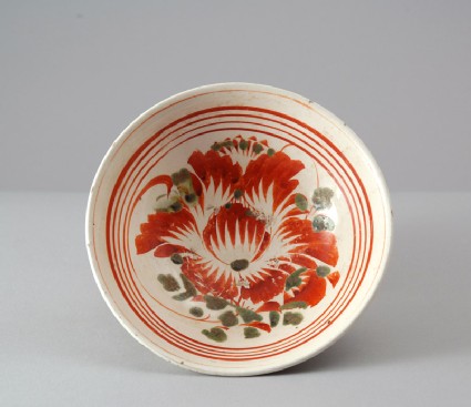 Cizhou ware bowl with peony decorationtop
