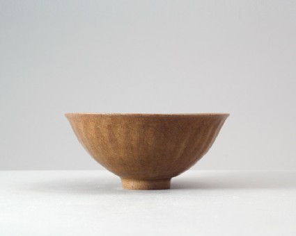 Greenware bowl with lotus petalsfront