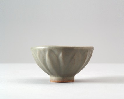 Greenware cup with lotus petalsfront