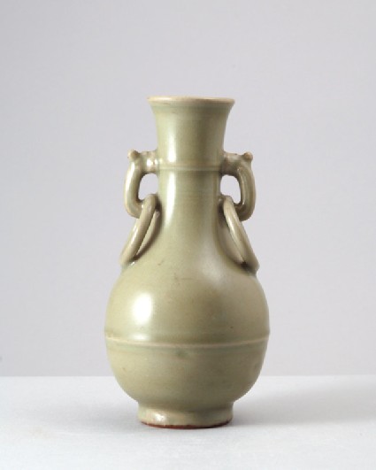 Greenware vase with handles in the form of dragonsfront