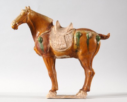 Figure of a horse with saddlefront
