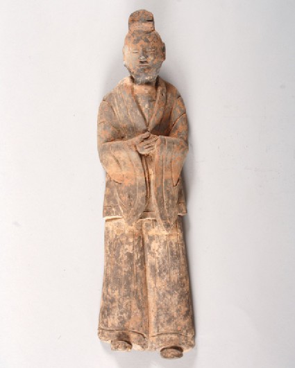 Figure of a dignitary wearing armourfront