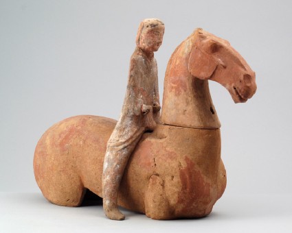 Figure of a horse and riderfront