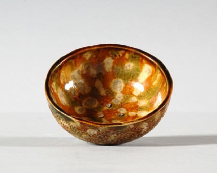 Bowl with three colour glazefront