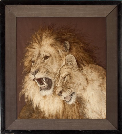 Lion and lionessfront, Cat. No. 34