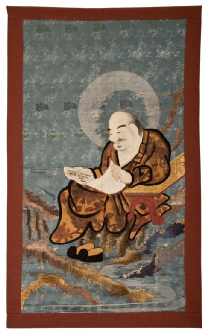 Kalika, a rakan (or disciple of Buddha), reading a handscrollfront, Cat. No. 8