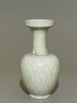 Greenware vase with floral decoration (oblique)