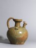 Greenware ewer with chicken head spout (side)