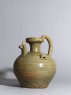 Greenware ewer with chicken head spout (side)