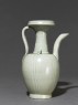 Greenware ewer with incised lines (side)