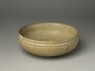 Greenware bowl with animal masks (oblique)