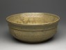 Greenware bowl with bands of decoration (oblique)