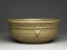 Greenware bowl with bands of decoration (side)