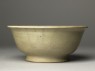 Greenware bowl with phoenix and floral decoration (side)