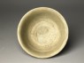 Greenware bowl with phoenix and floral decoration (top)