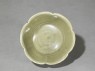 Greenware bowl with lobed rim and sides (top)
