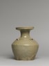 Greenware vase, or hu, with dish-shaped mouth (side)