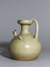 Greenware ewer with chicken head spout (side)