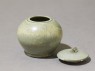 Globular greenware jar (oblique, open)