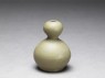 Greenware vase in double-gourd form (oblique)