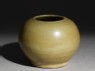 Greenware globular jar (oblique)