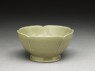 Greenware lobed bowl (oblique)