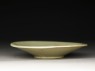 Greenware saucer dish (side)