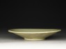 Greenware saucer dish (side)