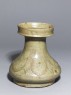 Greenware vase, or hu, with dish-shaped mouth and lotus decoration (oblique)