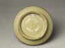 Greenware circular box and lid with floral decoration (bottom)
