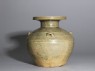 Greenware vase, or hu, with impressed decoration (side)