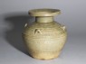 Greenware vase, or hu, with impressed decoration (oblique)