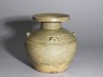 Greenware vase, or hu, with impressed decoration (oblique)