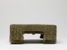 Greenware inkstone with interlocking circle design (side)