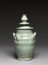 Greenware funerary jar with five spouts (oblique)