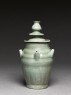 Greenware funerary jar with five spouts (oblique)