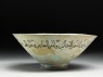 Bowl with paired riders inscribed with good wishes (side)