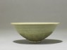 Greenware bowl with boys amid peony scrolls (side)