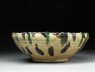 Bowl with polychrome splashed decoration (side)