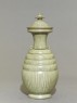 Greenware burial-pot with incised lines (side)