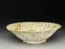 Bowl with seated figure (oblique)