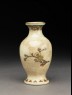 Satsuma baluster vase with plum blossom (side)