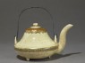 Satsuma sake kettle with geometric bands (side)