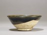 Black ware bowl with stripes (side)